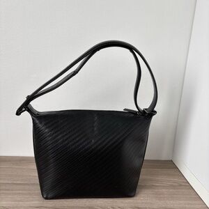 Lancel Black Women's Vintage Shoulder Handbag